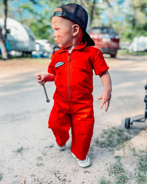 Knuckleheads Red Mechanic Jumpsuit