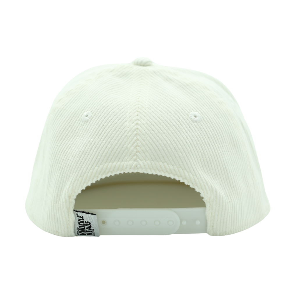 infant Off-White Corduroy Snapback Hat back view