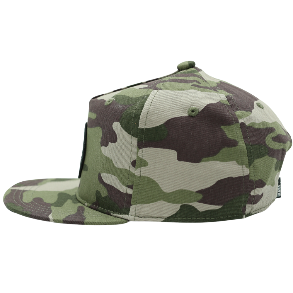 side view of summer hat infant bubba camouflage hat for baby infant and toddler