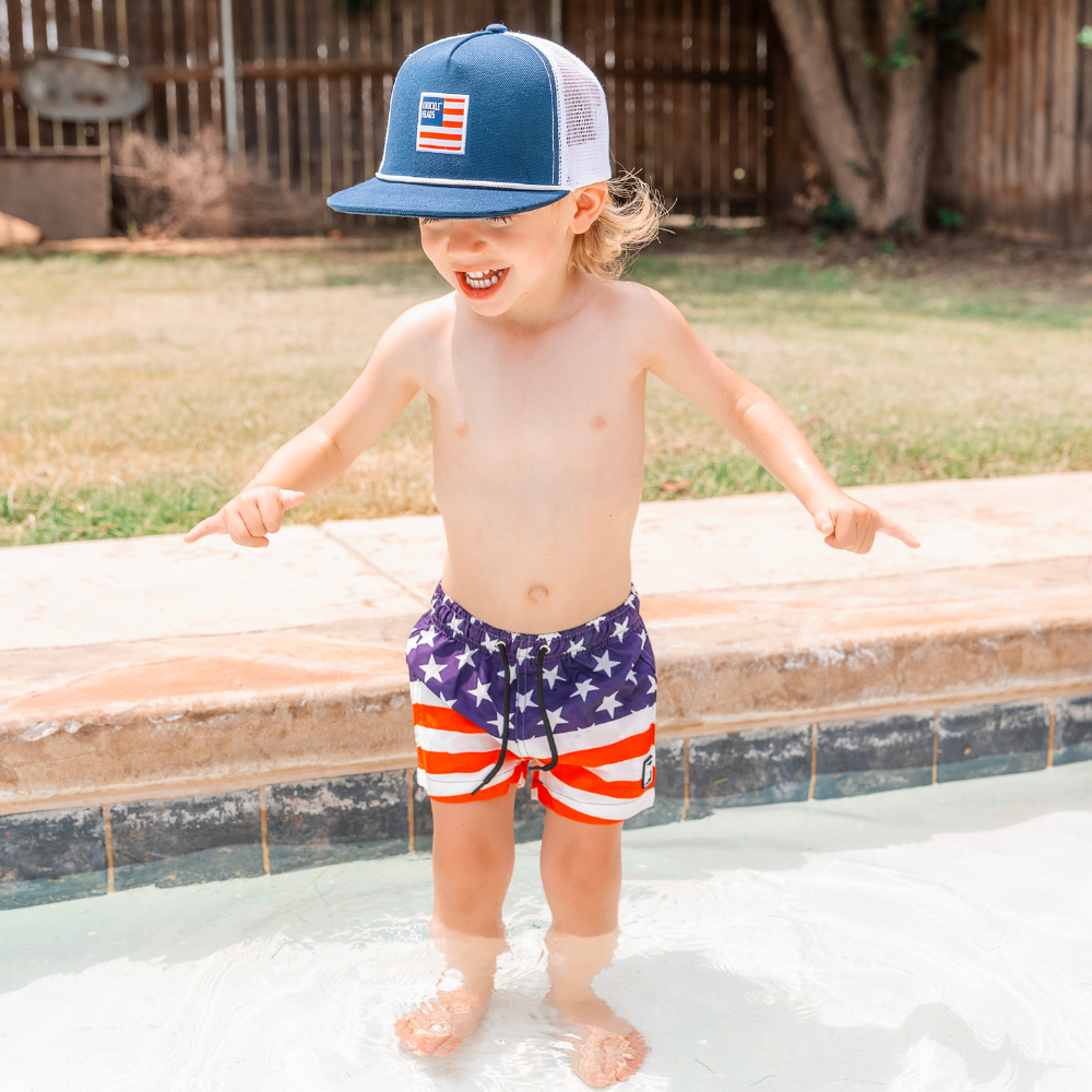 Discover the 'USA Flag Swimmies' for kids, a fantastic blend of style and patriotism! With a sleek design inspired by the American flag, these swim floaties offer a secure fit for worry-free water play. Watch your child exude confidence and enjoy their time in the pool or at the beach, proudly showcasing their love for the country. The 'USA Flag Swimmies' are the perfect companions for a summer filled with memorable and safe aquatic adventures.